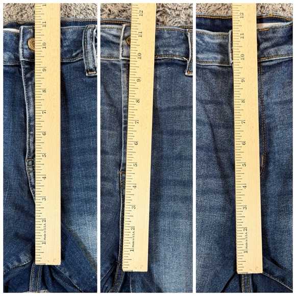 Lot of 3 Pairs Zenana Denim Hi Rise Dark Wash Cutoff Shorts Women's Size XL - Picture 10 of 12